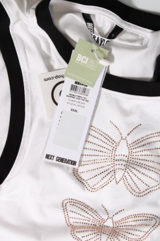 Γυναικείο αμάνικο μπλουζάκι Neon & Nylon by Only, Μέγεθος 3XL, Χρώμα Λευκό, Τιμή 9,27 €