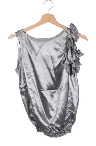 Γυναικείο αμάνικο μπλουζάκι River Island, Μέγεθος XXS, Χρώμα Ασημί, Τιμή 3,65 €