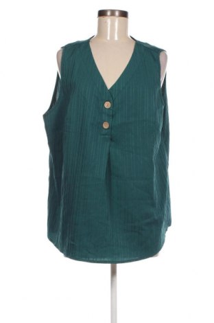 Γυναικείο αμάνικο μπλουζάκι SHEIN, Μέγεθος XXL, Χρώμα Μπλέ, Τιμή 4,82 €