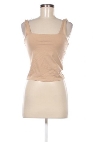 Γυναικείο αμάνικο μπλουζάκι Tally Weijl, Μέγεθος M, Χρώμα  Μπέζ, Τιμή 10,82 €