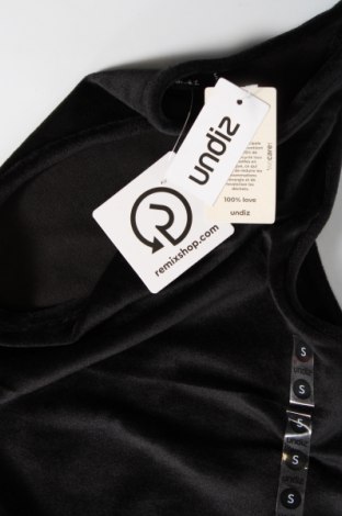 Γυναικείο αμάνικο μπλουζάκι Undiz, Μέγεθος S, Χρώμα Μαύρο, Τιμή 2,40 €