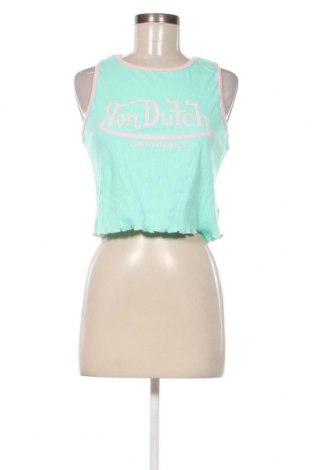 Γυναικείο αμάνικο μπλουζάκι Von Dutch, Μέγεθος XL, Χρώμα Πράσινο, Τιμή 15,02 €