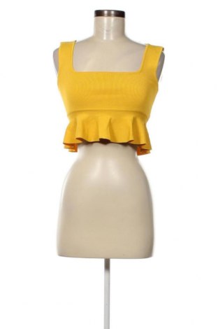 Γυναικείο αμάνικο μπλουζάκι Zara, Μέγεθος S, Χρώμα Κίτρινο, Τιμή 3,94 €
