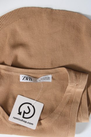 Tricou de damă Zara, Mărime XS, Culoare Maro, Preț 36,18 Lei