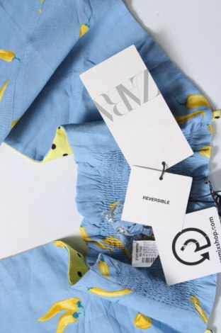 Γυναικείο αμάνικο μπλουζάκι Zara, Μέγεθος L, Χρώμα Μπλέ, Τιμή 6,48 €
