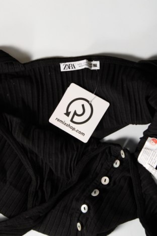 Γυναικείο αμάνικο μπλουζάκι Zara, Μέγεθος L, Χρώμα Μαύρο, Τιμή 4,28 €