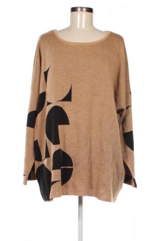 Γυναικείο πουλόβερ, Μέγεθος 4XL, Χρώμα  Μπέζ, Τιμή 17,94 €
