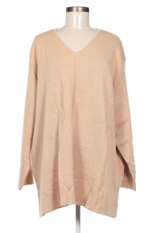 Дамски пуловер, Размер 5XL, Цвят Бежов, Цена 29,00 лв.