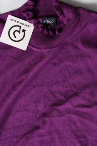Γυναικείο πουλόβερ 17 & Co., Μέγεθος XL, Χρώμα Βιολετί, Τιμή 8,43 €