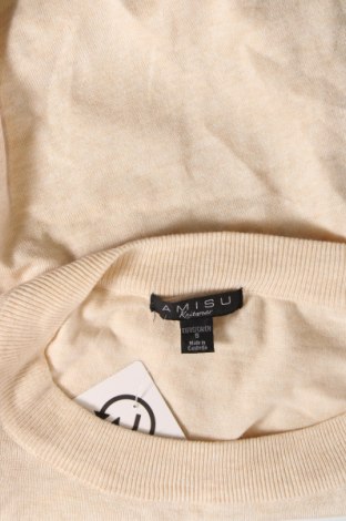 Γυναικείο πουλόβερ Amisu, Μέγεθος S, Χρώμα  Μπέζ, Τιμή 7,18 €
