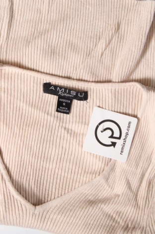 Γυναικείο πουλόβερ Amisu, Μέγεθος S, Χρώμα  Μπέζ, Τιμή 4,66 €