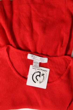 Дамски пуловер Amisu, Размер S, Цвят Червен, Цена 12,47 лв.
