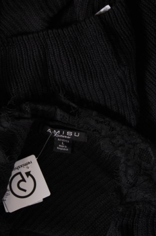 Γυναικείο πουλόβερ Amisu, Μέγεθος L, Χρώμα Μαύρο, Τιμή 5,20 €
