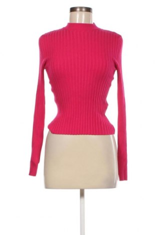 Дамски пуловер Bershka, Размер L, Цвят Розов, Цена 25,30 лв.