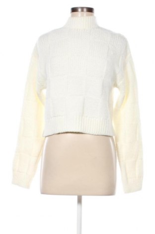 Γυναικείο πουλόβερ Bershka, Μέγεθος S, Χρώμα Λευκό, Τιμή 9,48 €