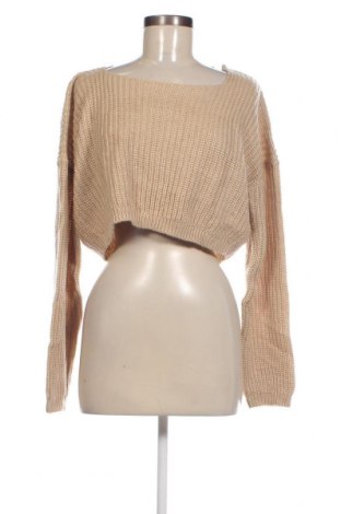 Дамски пуловер Boohoo, Размер M, Цвят Бежов, Цена 8,99 лв.