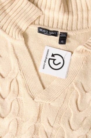 Γυναικείο πουλόβερ Brave Soul, Μέγεθος XS, Χρώμα  Μπέζ, Τιμή 12,43 €