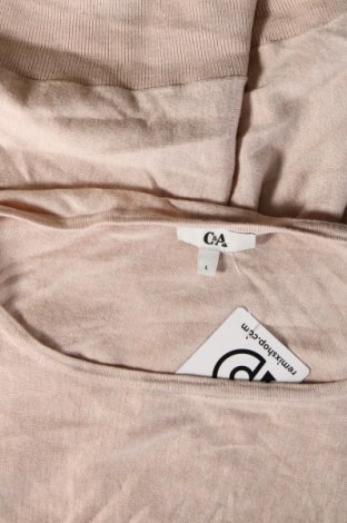 Pulover de femei C&A, Mărime L, Culoare Bej, Preț 38,16 Lei