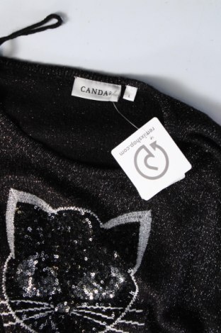Дамски пуловер Canda, Размер L, Цвят Черен, Цена 15,95 лв.