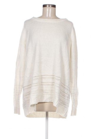 Γυναικείο πουλόβερ Dressbarn, Μέγεθος 3XL, Χρώμα Λευκό, Τιμή 17,94 €