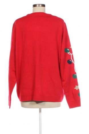 Дамски пуловер Esmara, Размер XXL, Цвят Червен, Цена 12,47 лв.