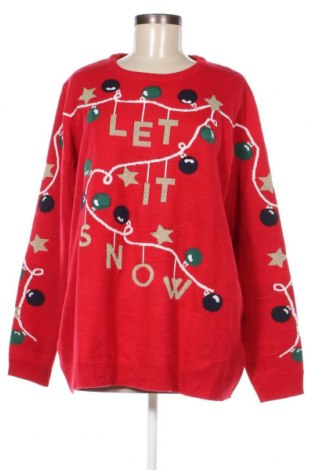 Дамски пуловер Esmara, Размер XXL, Цвят Червен, Цена 20,30 лв.
