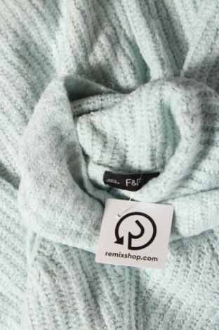 Γυναικείο πουλόβερ F&F, Μέγεθος XS, Χρώμα Μπλέ, Τιμή 5,92 €