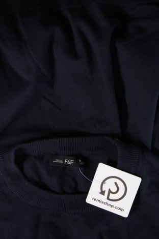 Дамски пуловер F&F, Размер XXL, Цвят Син, Цена 17,60 лв.