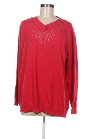 Γυναικείο πουλόβερ Fair Lady, Μέγεθος XXL, Χρώμα Κόκκινο, Τιμή 4,66 €