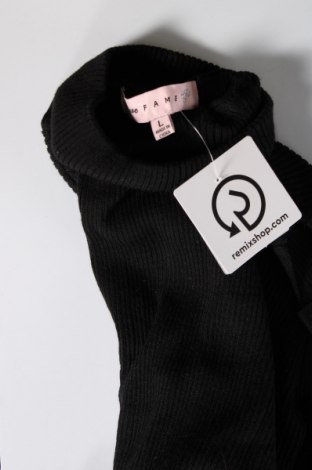 Дамски пуловер Fame, Размер L, Цвят Черен, Цена 12,47 лв.