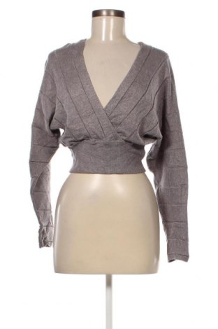 Дамски пуловер Fashion nova, Размер M, Цвят Сив, Цена 11,60 лв.