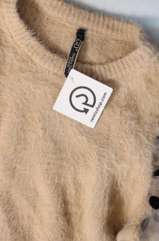 Дамски пуловер GD, Размер M, Цвят Бежов, Цена 11,60 лв.