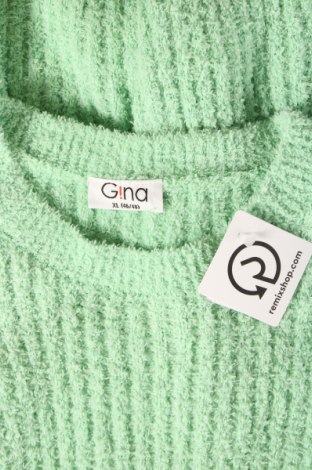 Дамски пуловер Gina, Размер XL, Цвят Зелен, Цена 14,50 лв.