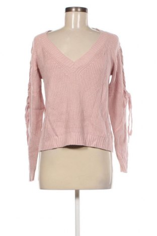 Дамски пуловер Guess, Размер M, Цвят Розов, Цена 42,16 лв.