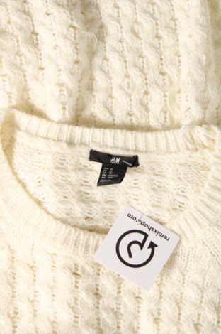 Дамски пуловер H&M, Размер XS, Цвят Бял, Цена 9,57 лв.
