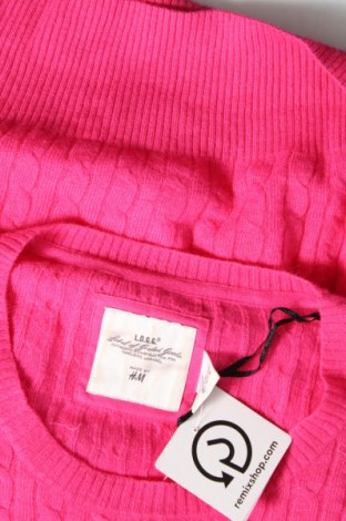 Дамски пуловер H&M L.O.G.G., Размер M, Цвят Розов, Цена 11,60 лв.