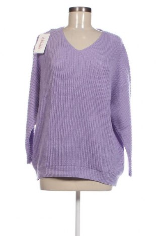 Дамски пуловер Happines, Размер L, Цвят Лилав, Цена 35,88 лв.
