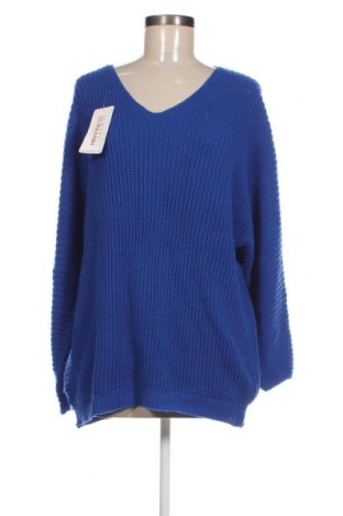 Дамски пуловер Happines, Размер L, Цвят Син, Цена 22,77 лв.