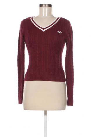 Дамски пуловер Hollister, Размер S, Цвят Червен, Цена 20,09 лв.