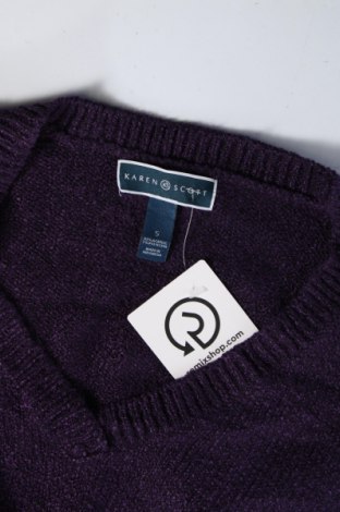 Дамски пуловер Karen Scott, Размер M, Цвят Лилав, Цена 12,47 лв.