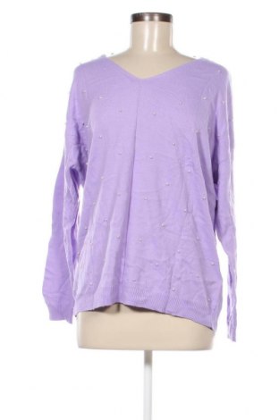 Дамски пуловер Laura Torelli, Размер L, Цвят Лилав, Цена 12,47 лв.