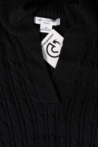 Γυναικείο πουλόβερ Liz Claiborne, Μέγεθος 3XL, Χρώμα Μαύρο, Τιμή 13,46 €