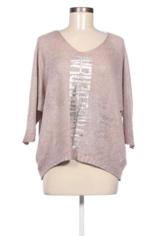 Γυναικείο πουλόβερ Made In Italy, Μέγεθος XL, Χρώμα  Μπέζ, Τιμή 11,12 €