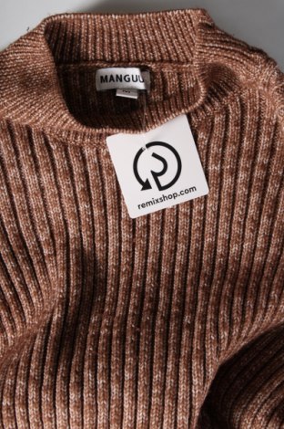 Дамски пуловер Manguun, Размер M, Цвят Кафяв, Цена 11,60 лв.