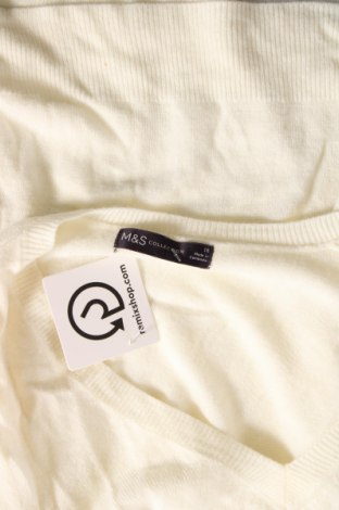 Дамски пуловер Marks & Spencer, Размер XXL, Цвят Бял, Цена 8,91 лв.