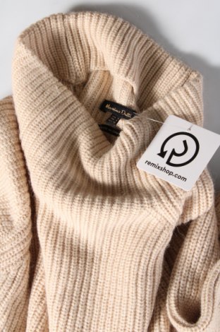 Дамски пуловер Massimo Dutti, Размер S, Цвят Бежов, Цена 62,00 лв.