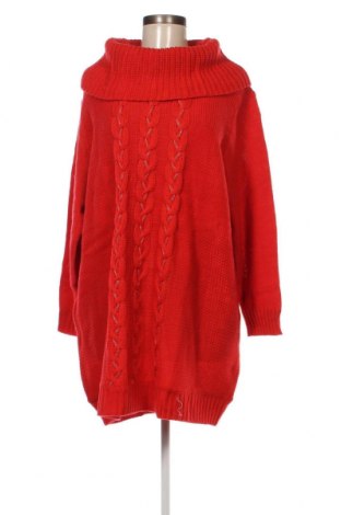 Γυναικείο πουλόβερ Mia Moda, Μέγεθος 3XL, Χρώμα Κόκκινο, Τιμή 21,56 €