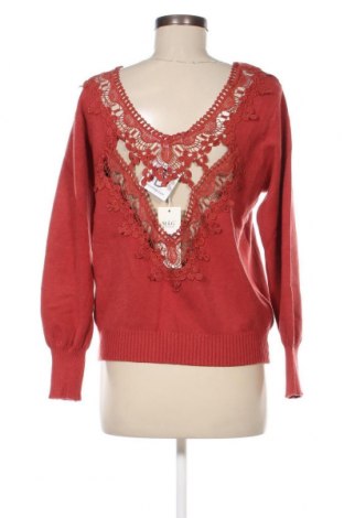 Дамски пуловер Monogram, Размер M, Цвят Червен, Цена 20,70 лв.