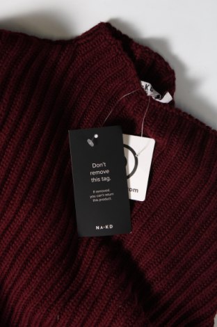 Дамски пуловер NA-KD, Размер XS, Цвят Червен, Цена 37,20 лв.