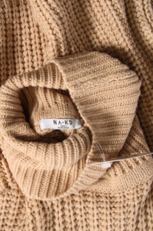 Дамски пуловер NA-KD, Размер S, Цвят Бежов, Цена 26,69 лв.